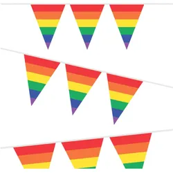 Haza Witbaard Flaggenlinie Regenbogen, 10 mtr.
