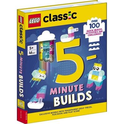 LEGO® Classic: 5-Minute Builds (with clear LEGO pieces, fold-out play scene and over 100 activities and challenges), Gebundene Ausgabe von Buster
