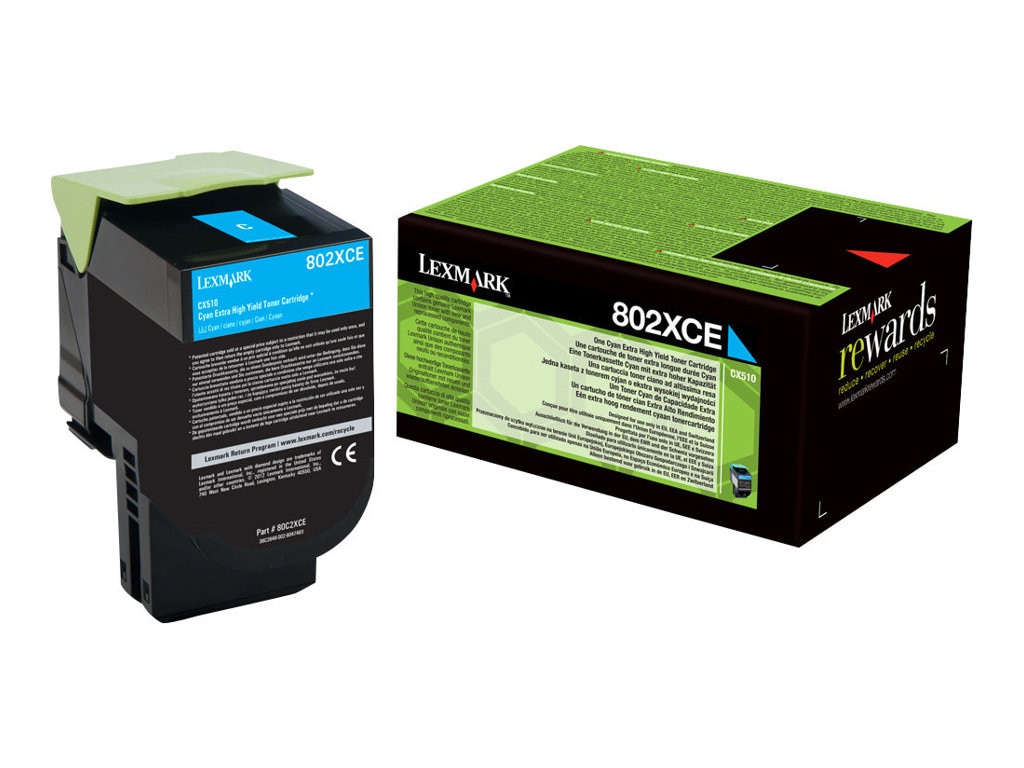 Lexmark 80C2XCE Corporate-Tonerkassette Cyan für ca. 4.000 Seiten