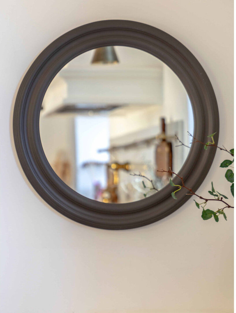 Brambly Cottage Plastic Rectangle Wall Mirror Grey 60cm x 60cm
