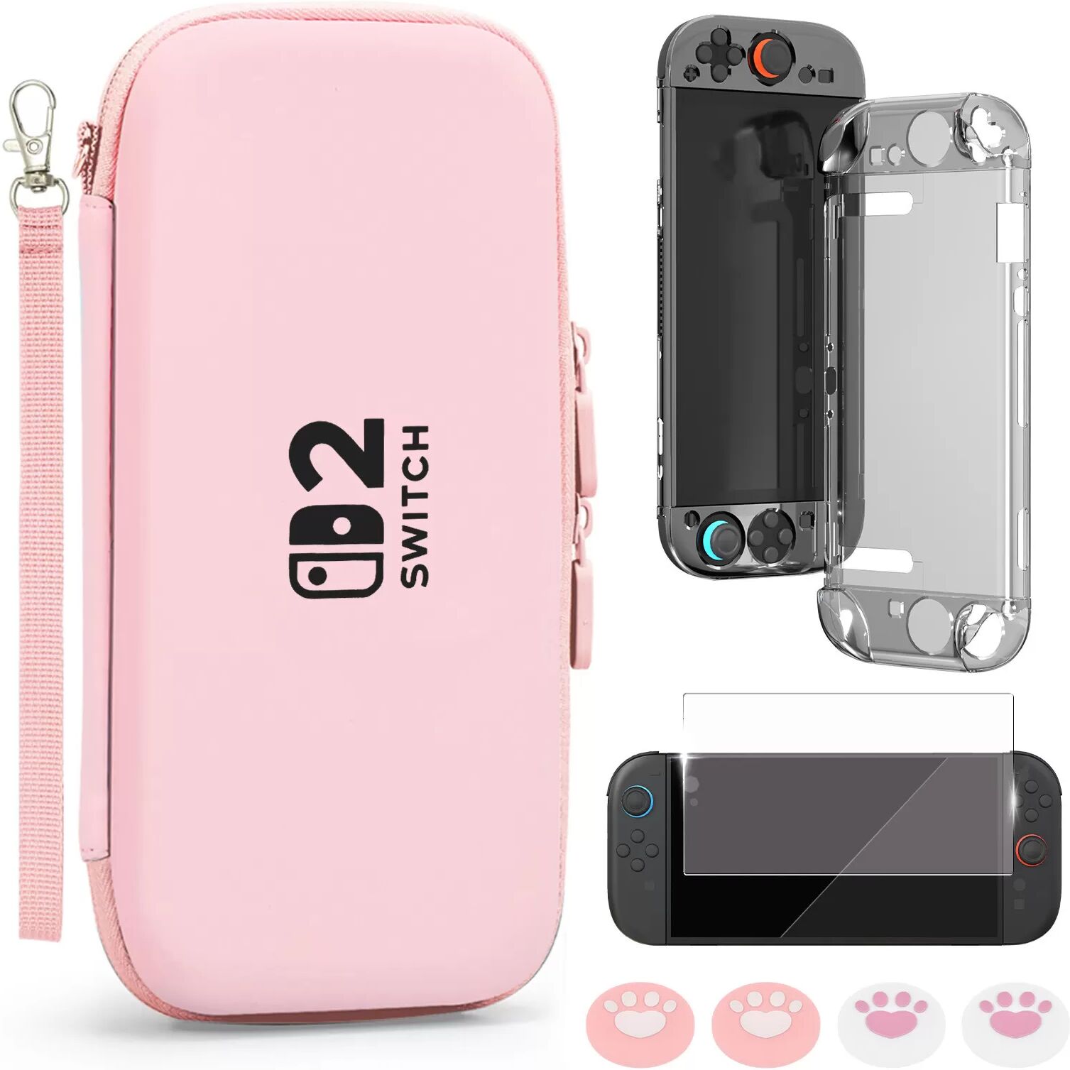 INF Tragetaschen-Set für Switch 2 Konsole Rosa