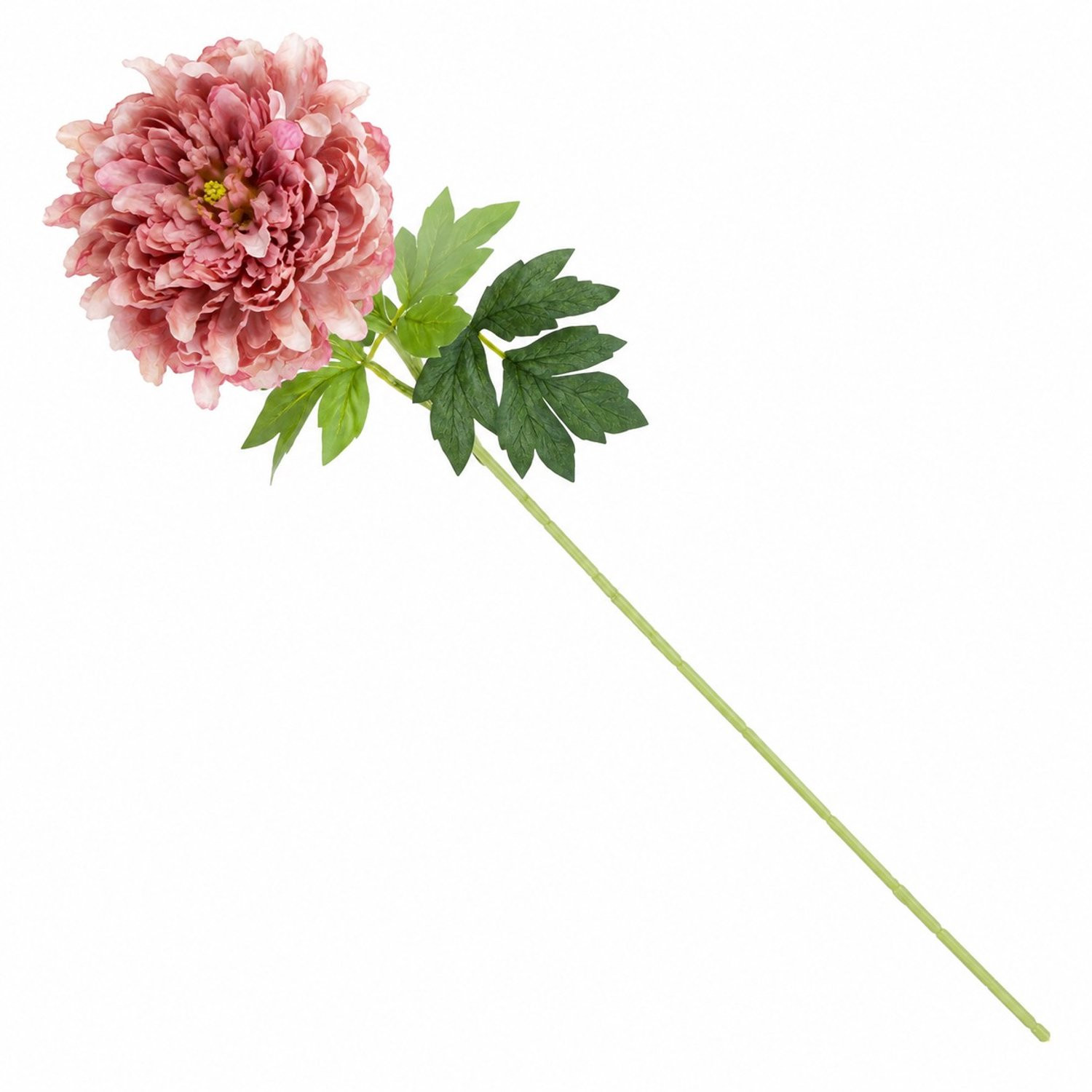 Kunstbloem gedroogde chrysant roze 64 cm