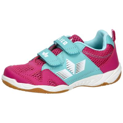 Hallenschuh LICO "Sportschuh Sport V", Mädchen, Gr. 28, rosa, Synthetik, Schuhe Hallenschuh