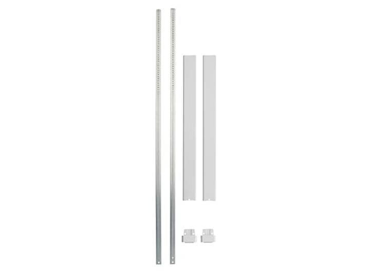 THIRARD Kit Tringle Plate\, Pour Serrure Beluga et Horga\, H. 3 m\, Blanc Acier traité\, installation invisible sans vis\, verrouillage haut et bas\, compatible systèmes multipoints