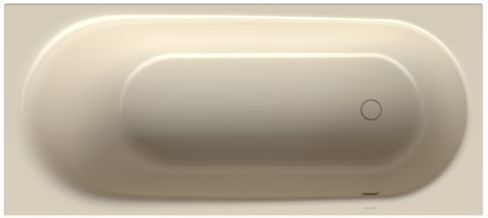 Bette BetteComodo Badewanne 1621-006 180x80x45cm, Überlauf vorne, Fußende rechts, jasmin