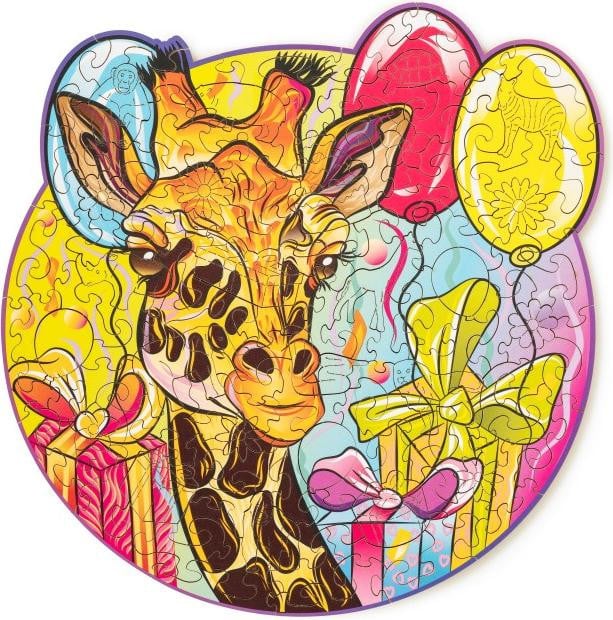 Wood Trick 2D Houten Puzzel Charmante Giraffe, 110 Stukjes