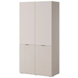 DREHTÜRENSCHRANK ATELIO 101/200/51 cm Modern Kleiderschrank 2-türig Kaschmir