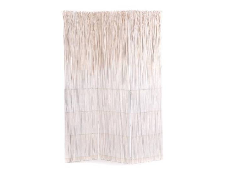 Natürlicher RAUMTEILER Nature 160x120 cm (LxB), Weidenholz, weiß 3-teiliger Paravent, Trennwand, Zweig Raumtrenner