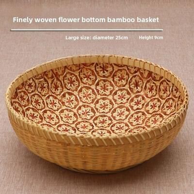 Uplifted Finds Professional Hand Woven Bamboo Storage Baskets Rustic Decor For Home And Kitchen l