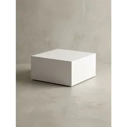 Couchtisch Weiß Hochglanz Quadratisch 60x60x30cm MDF Würfelform