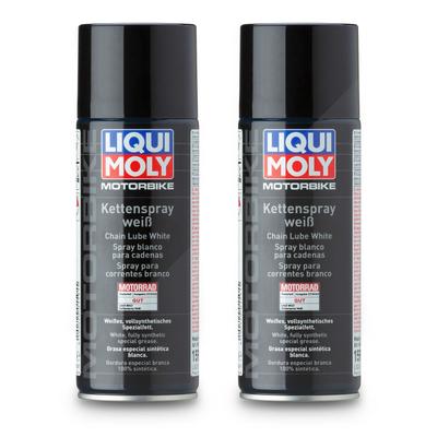 Liqui Moly 2x 400 ml Motorbike Kettenspray weiß [Hersteller-Nr. 1591]