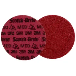 3M Scotch-Brite Präzisions-Vliesscheibe, PN-DH, Mittel, 150 mm x keine Bohrung
