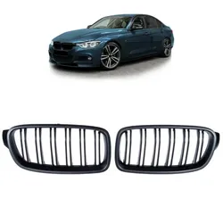 KÜHLERGRILL GRILL DOPPELSTEG passend für BMW 3ER F30 F31 AB 11-19 SCHWARZ MATT
