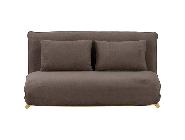 Mid.you Schlafsofa Velin, Braun, Nussbaum, Metall, 2-Sitzer, Füllung: Polyester, 140x97x80 cm, Liegefunktion, Kinderzimmer & Jugendzimmer, Jugendmöbel, Jugendsofas