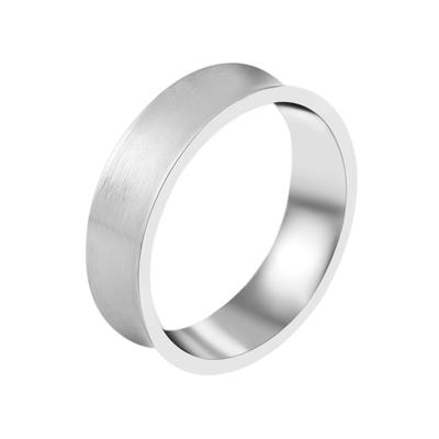 Partnerring AKZENT "Perfect Match, langlebig" Gr. 60, silber (silberfarbig), Fingerringe, Herren, 60, Edelstahl