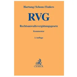 Rechtsanwaltsvergütungsgesetz, Fachbücher von Horst-Reiner Enders, Herbert P. Schons, Wolfgang Hartung