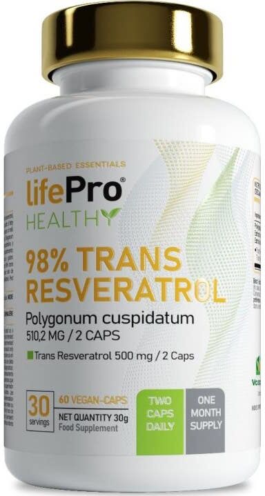 Life Pro Nutrition 98% Trans Resveratrol 60 caps