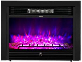 Costway 28.5 Inch Electric Fireplace Recessed with 3 Flame Colors