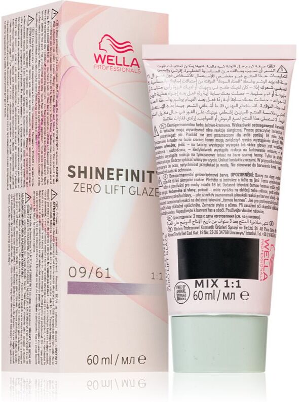 Wella Professionals Shinefinity Zero Lift Glaze Intensivtönung Farbton 09/61 - Iced Platinum 60 ml