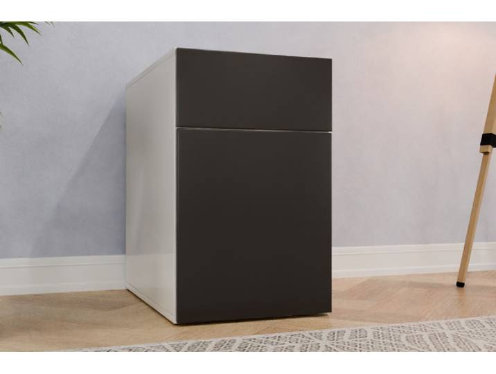 Büroschrank nach Maß - RAL 8022 Schwarzbraun - 72x45x70cm - Individuell konfigurieren