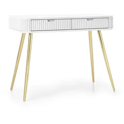 KONSOLENTISCH ZENZERO 103/80/49 cm mit Schubladen, Weiß