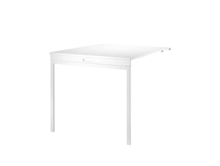 String Table pliante String Blanc-pieds en métal blanc