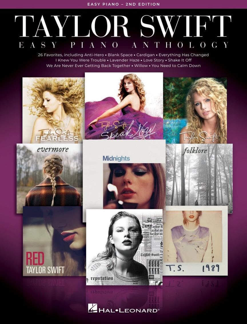 Taylor Swift - Easy Piano: Taylor Swift Anthology - 2nd Edition 26 Songs arrangiert für Anfänger mit Texten Beliebte Popsongs für Klavierschule und Selbststudium ... Easy-level Song Arrangements With Lyrics - Preis vom 05.10.2026 03:47:11 h