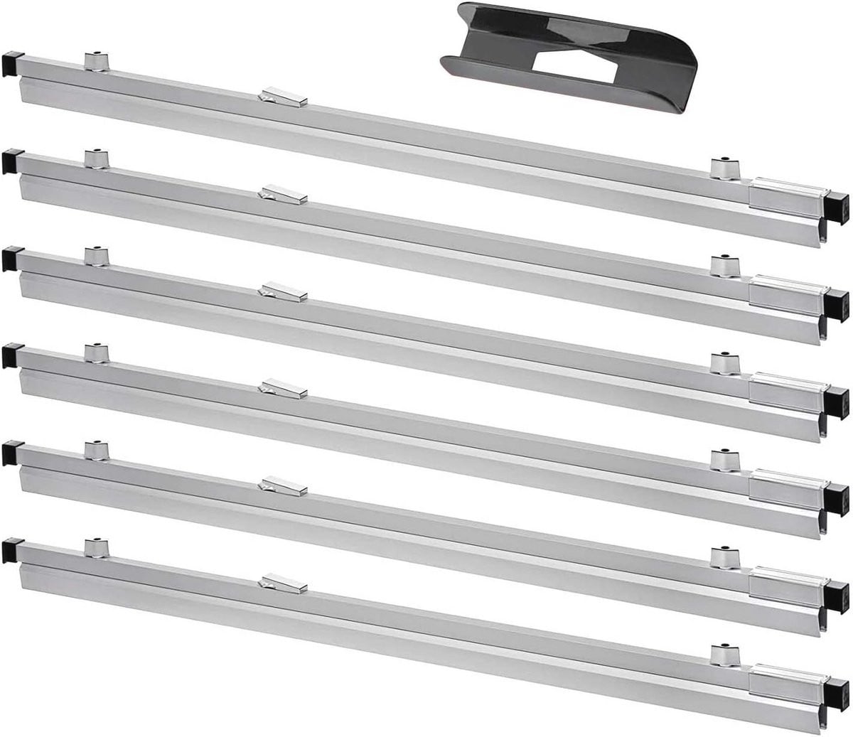 Blueprint File Hanging Clamps 24 inch - Set van 6 voor het opslaan en organiseren van plattegronden