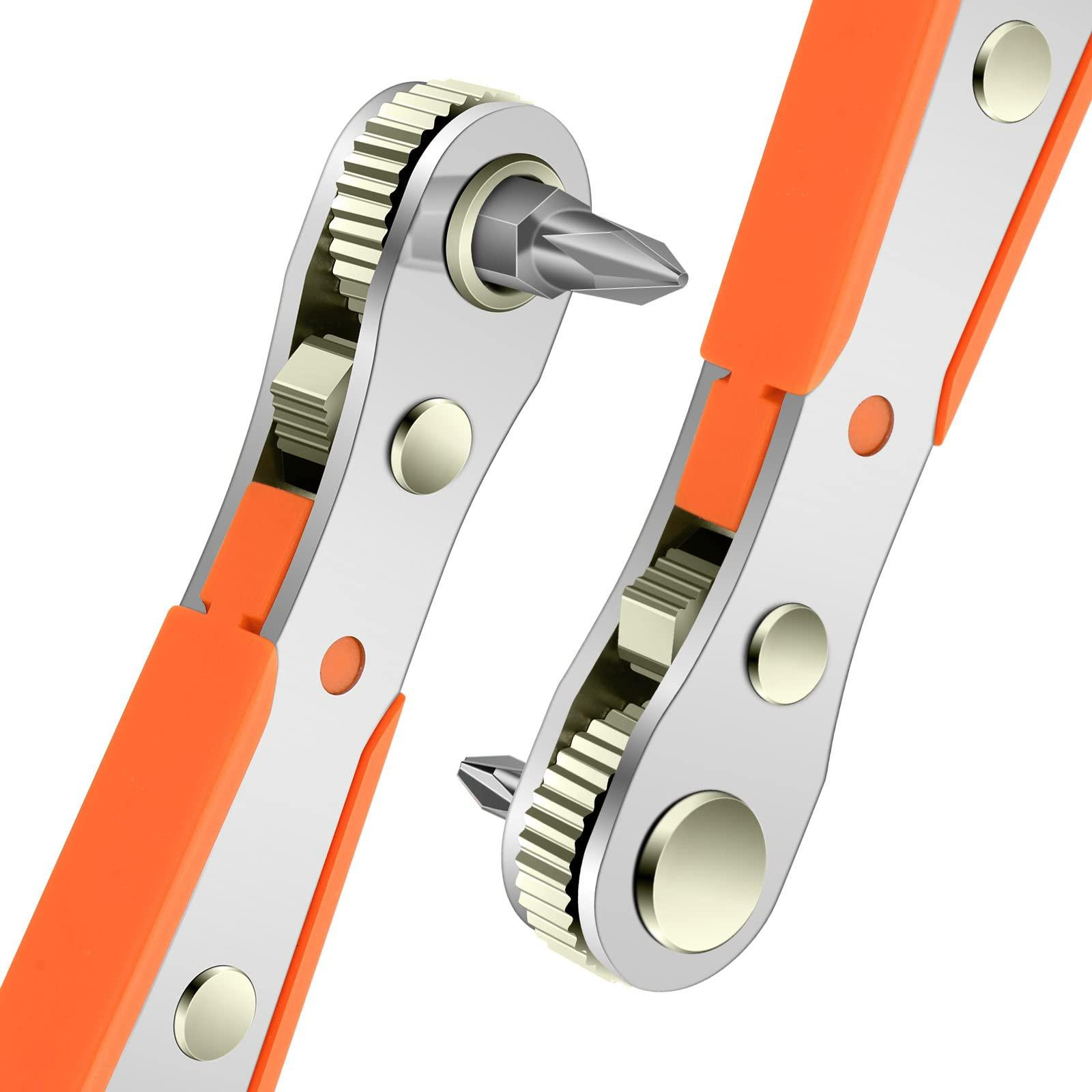 Solidchoice Mini Ratschenschroevendraaier 110mm met Magnetische Aansluiting
