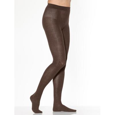 Thermostrumpfhose ROGO, Damen, Gr. 5/50, braun, 75% Baumwolle, 22% Polyamid, 3% Elasthan, Strumpfhosen