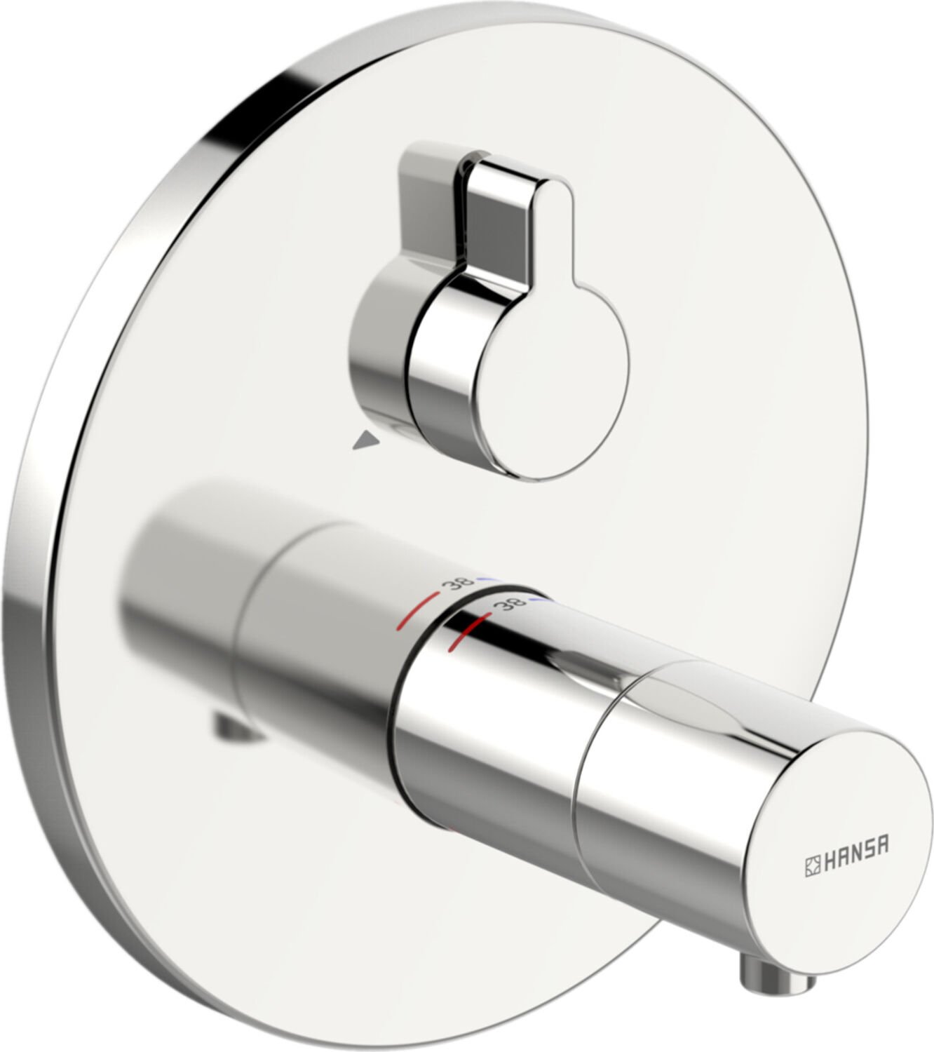 Fertigmontageset HANSAVAROX PRO UP-Brausethermostat, Rosette rund, chrom (40579083)