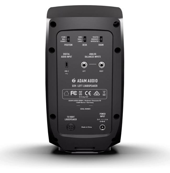 Adam Audio D3V bekabelde 3-weg luidspreker zwart