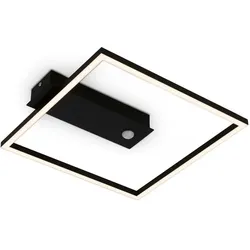 Briloner, Deckenleuchte, LED Deckenleuchte, Sensor, schwarz, LED/12,5W (1400 lm)