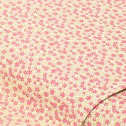 Baumwollstoff Millefleurs "Mona", grün/pink