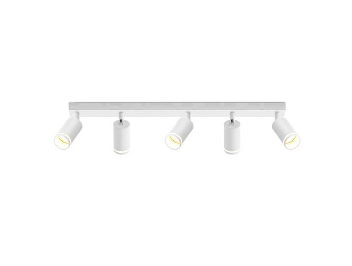 Nettlife Deckenstrahler Tölz 5-flammig 73/5/17 cm, Weiß, Metall, Gu10, 5x17x73 cm, Lampen & Leuchten, Innenbeleuchtung, Spots & Strahler, Deckenspots