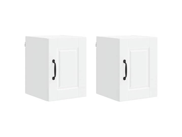 HKTMGDNG 2er Set Wandschrank Weiß 30x31x40 cm Holzwerkstoff Küche Kompakter Hängeschrank für Vorräte und Geschirr. Schafft Ordnung in der Küche oder im Esszimmer durch Wandmontage.