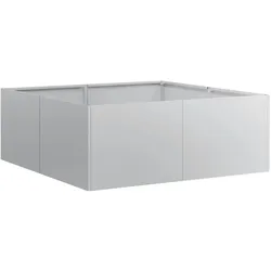 Helloshop26 - Quadratischer Pflanzkübel 80 x 80 x 30 cm für Garten oder Balkon modernes Design robuster verzinkter Stahl