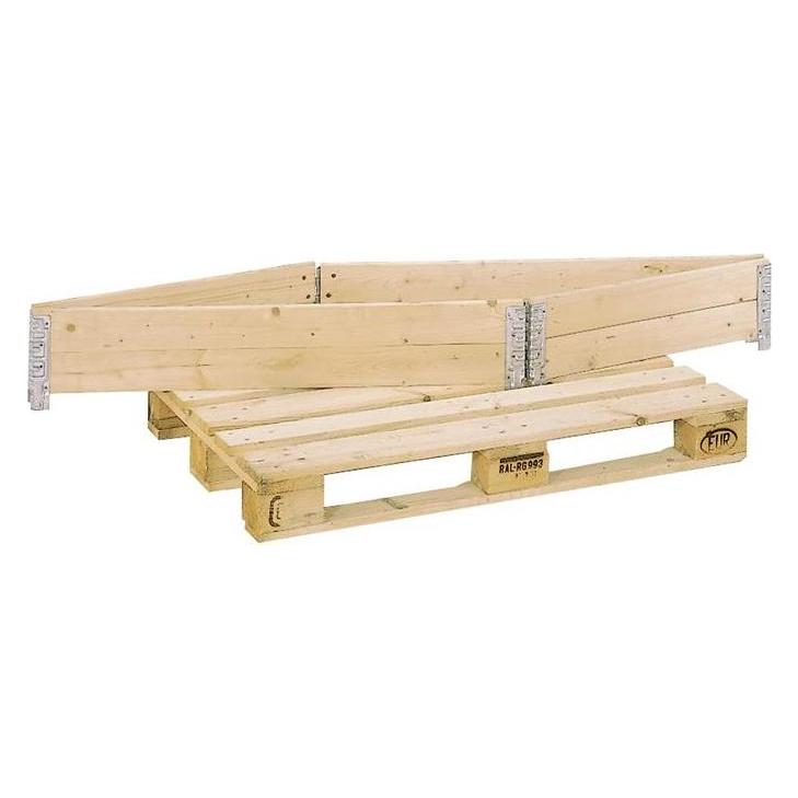 Transpak Palettenaufsatzrahmen L1200xB800 mm 4 Scharniere Nutzhöhe 200 mm Nadelholz (7550200)
