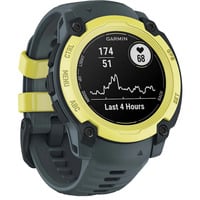 Instinct E, Smartwatch dunkelgrau/limette, 40 mm, Silikon-Armband