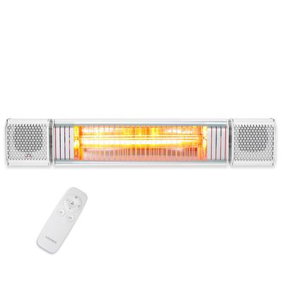 VASNER Appino BEATZZ Infrarot Heizstrahler mit Sound & reaktivem LED Backlight 2000 Watt Weiß, Bluetooth App Steuerung
