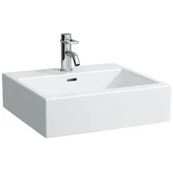 LAUFEN Living City Waschtisch 8174320001041 50 x 46 cm, geschliffen, weiß, 1 Hahnloch