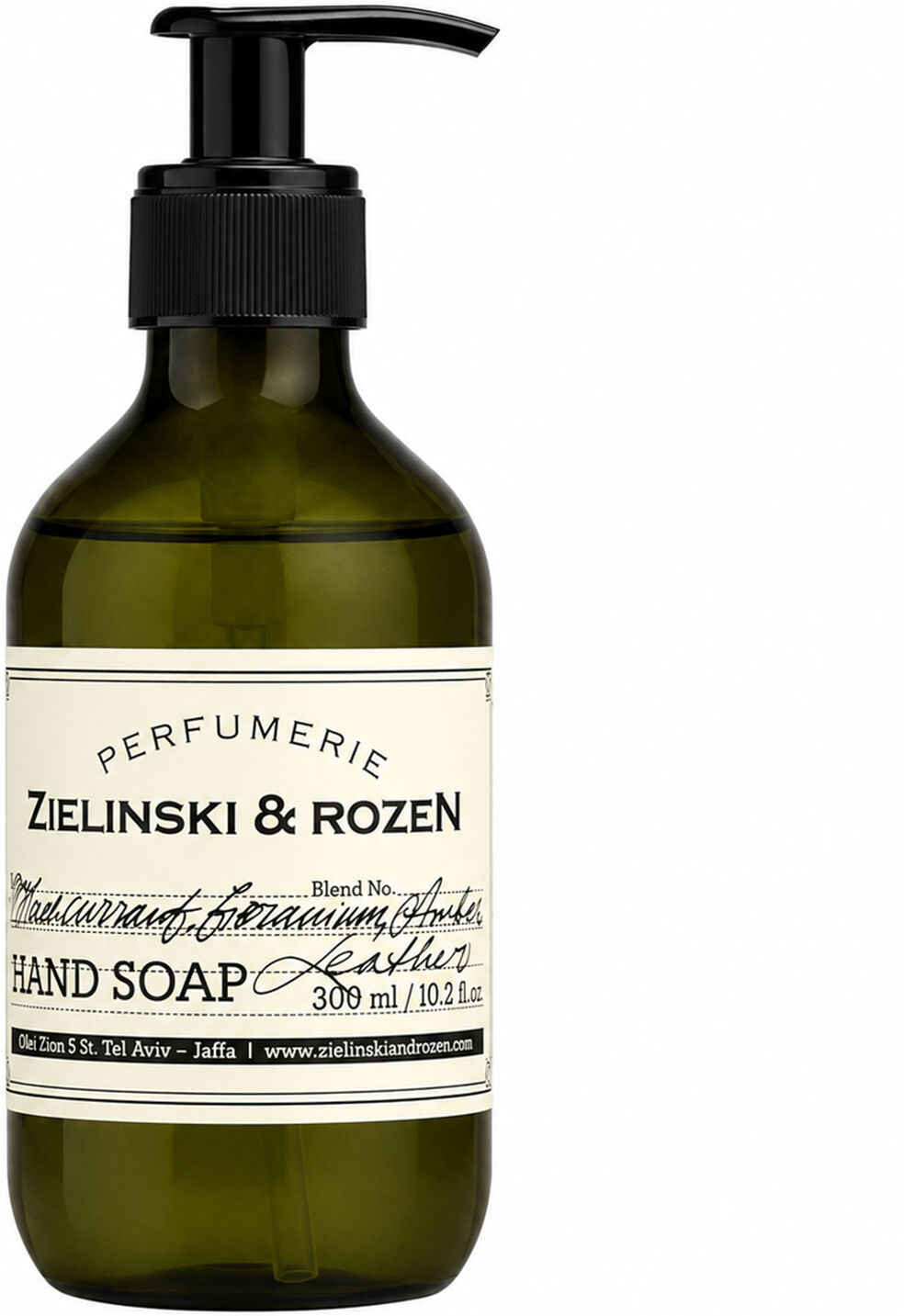 ZIELINSKI & ROZEN Blackcurrant, Geranium, Amber, Leather Hand Soap 300ml
