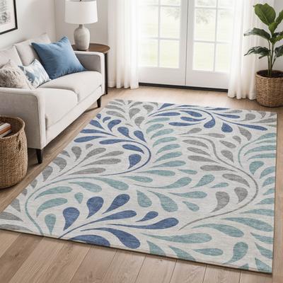 Addison Rugs Premium Washable Super Soft Floral Emery Mayfield Rug