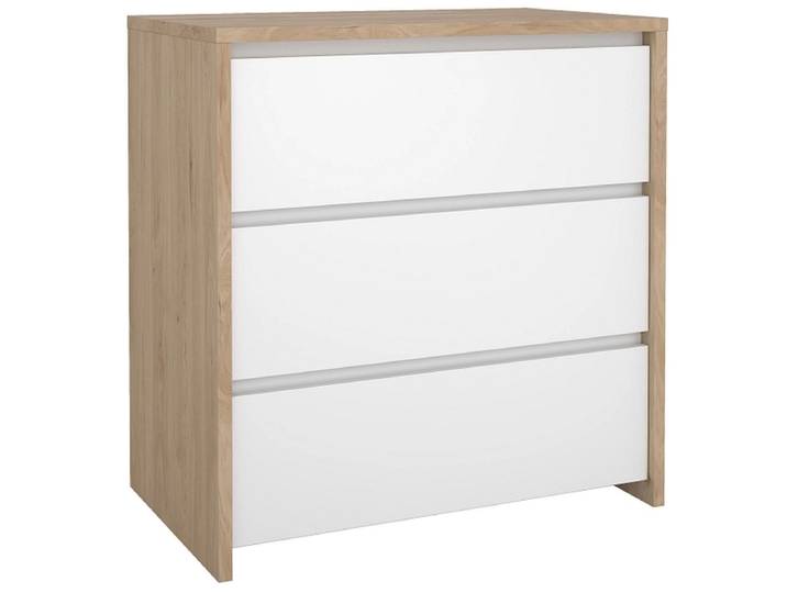Kommode NEXT 3 Schubladen 48.1x80.1x83.8cm jackson eiche matt / glitzernd