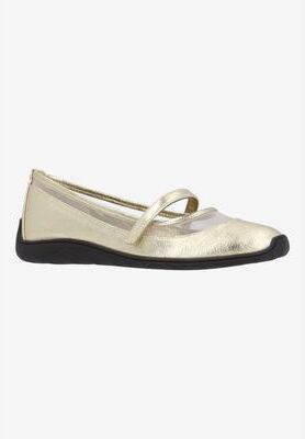Women's Belenya Mary Jane Flat by J. Renee in Gold (Size 11 M)