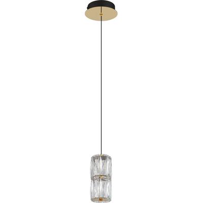 GLOBO LIGHTING LED Pendelleuchte "STEFANIE", schwarz (goldfarben antik), 1 Stk., Leuchten, Hängelampe/Hängeleuchte/Wohnzimmer/Esstisch/elegant, LED Pendelleuchte