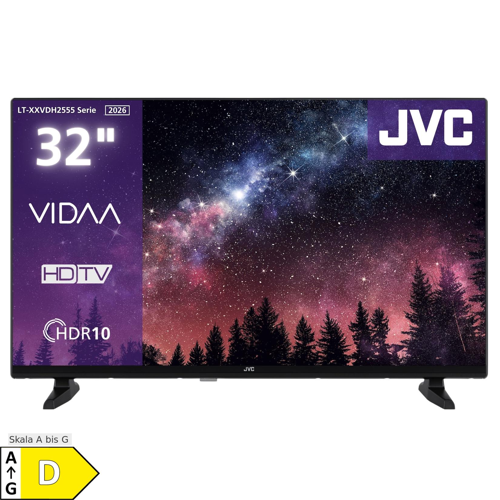 JVC LT-32VDH2555 Fernseher 32 Zoll Smart TV VIDAA HD-Ready HDR TV mit Triple-Tuner, LED TV (2026)