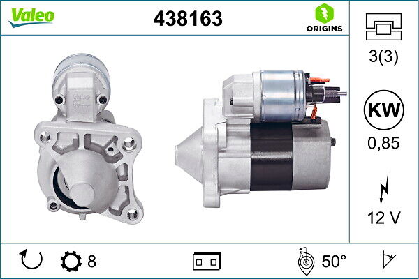 Valeo Starter New Original Part 438163 Für Dacia Mitsubishi Nissan Renault