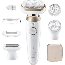 BRAUN Silk-épil 9 SES9-060 3D Epilierer, Weiß/Gold