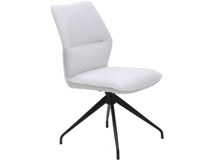 Stuhl JULES Stoff cremeweiss drehsitz